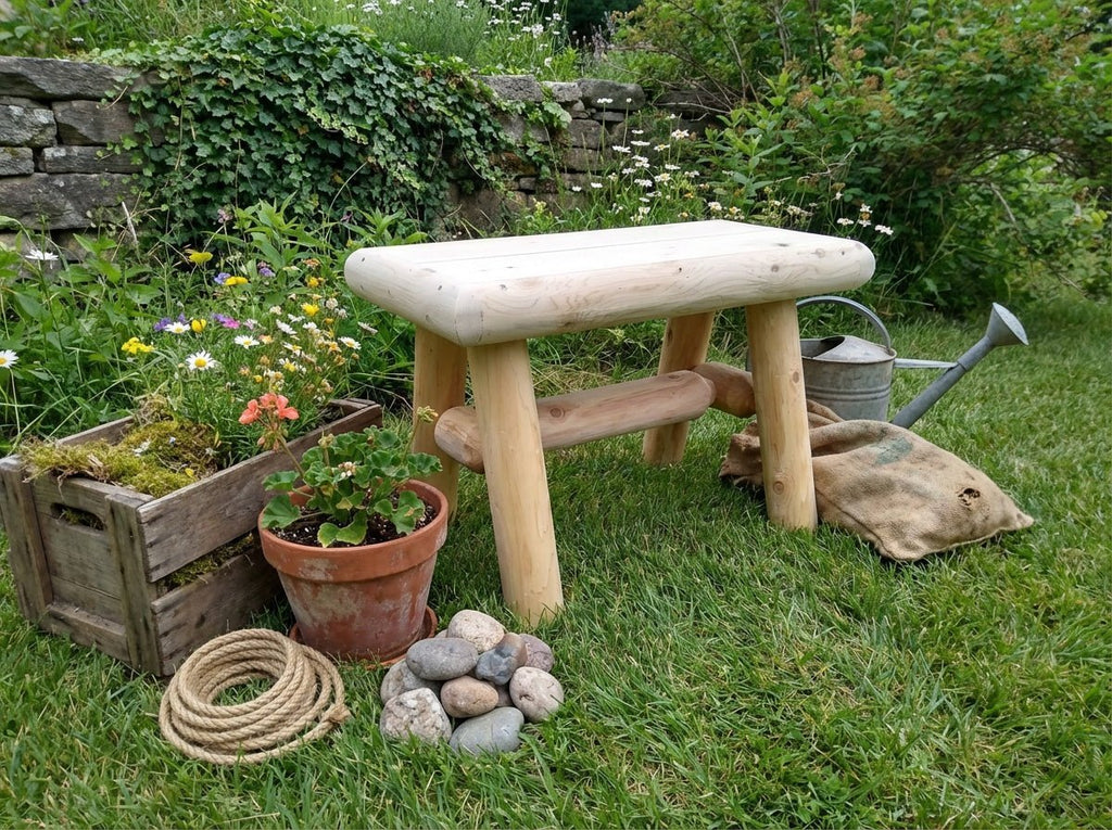 Rustic Wooden Outdoor Garden Bench - HearthHub