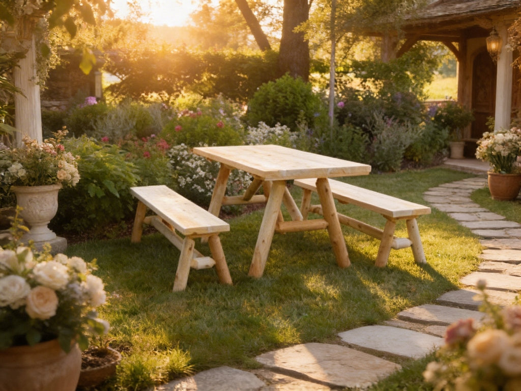 Solid Wood Farmhouse Dining Table - HearthHub