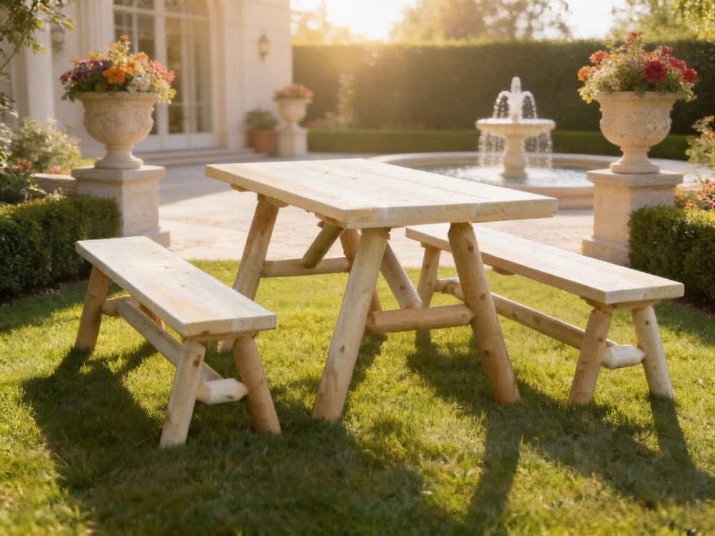 Solid Wood Farmhouse Dining Table - HearthHub