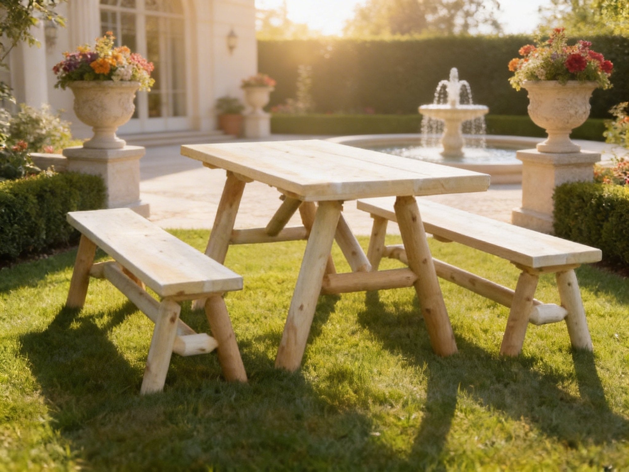 Solid Wood Farmhouse Dining Table - HearthHub