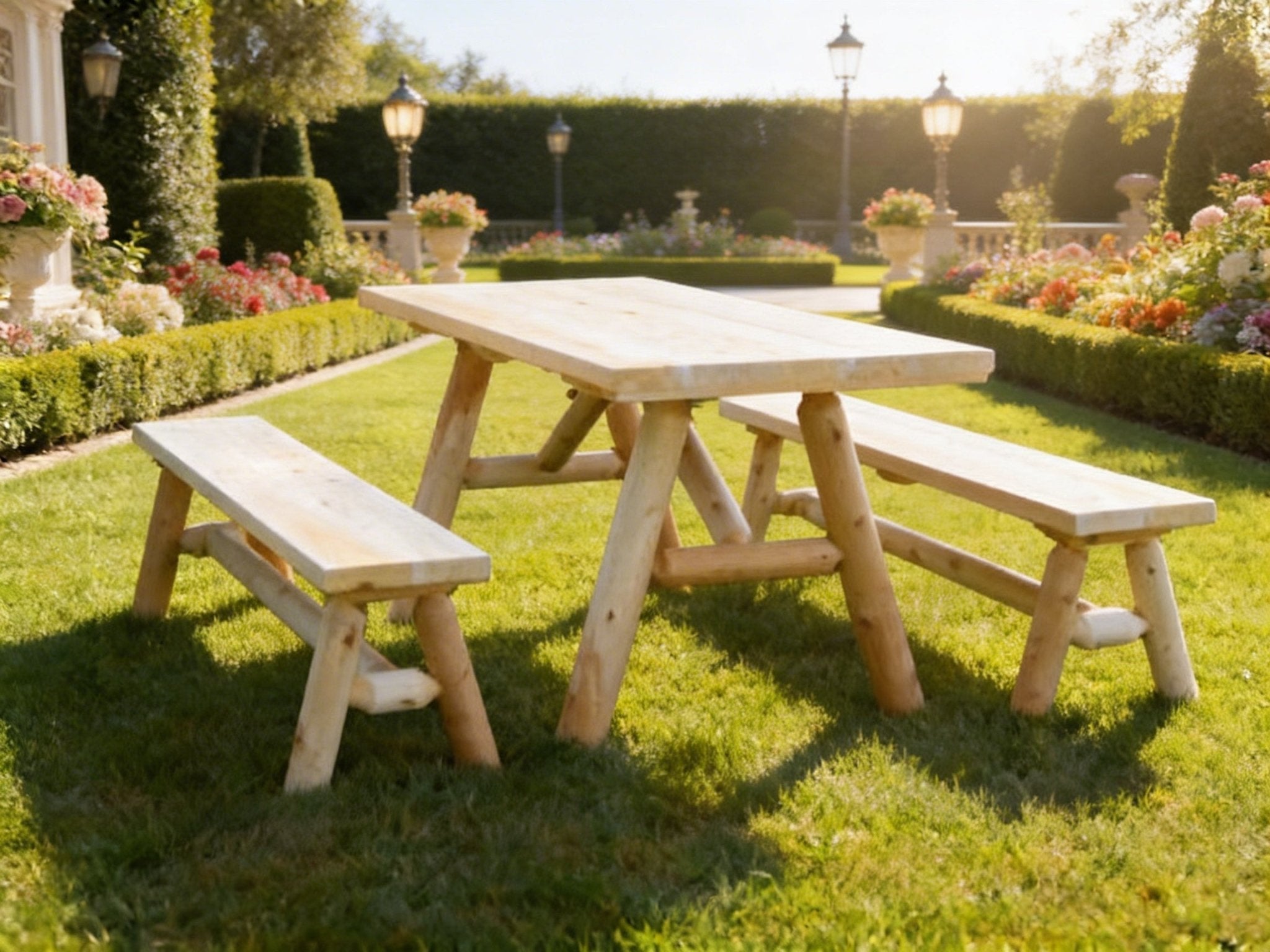 Solid Wood Farmhouse Dining Table - HearthHub