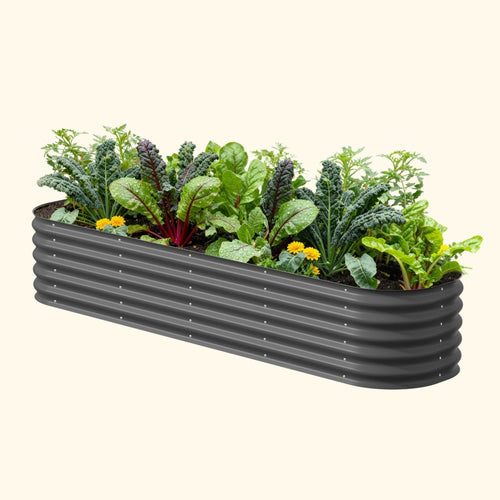 17" Tall 9 In 1 Large Modular Metal Raised Garden Bed Kit - HearthHub